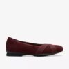 Bailarinas de ante color merlot «Jazmynn Gem» para mujer Bailarinas de ante color merlot «Jazmynn Gem» para mujer