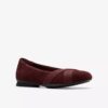 Bailarinas de ante color merlot «Jazmynn Gem» para mujer Bailarinas de ante color merlot «Jazmynn Gem» para mujer