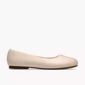 Bailarinas de cuero color crema Livia Lily para mujer