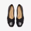 Bailarinas de cuero negro para mujer Jazmynn Gem Bailarinas de cuero negro para mujer Jazmynn Gem