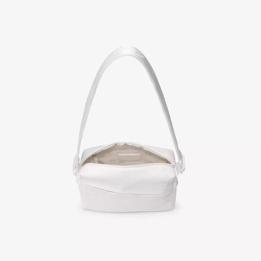 Bolso cruzado para mujer Cloudsteppers en blanco brillante Bolso cruzado para mujer Cloudsteppers en blanco brillante