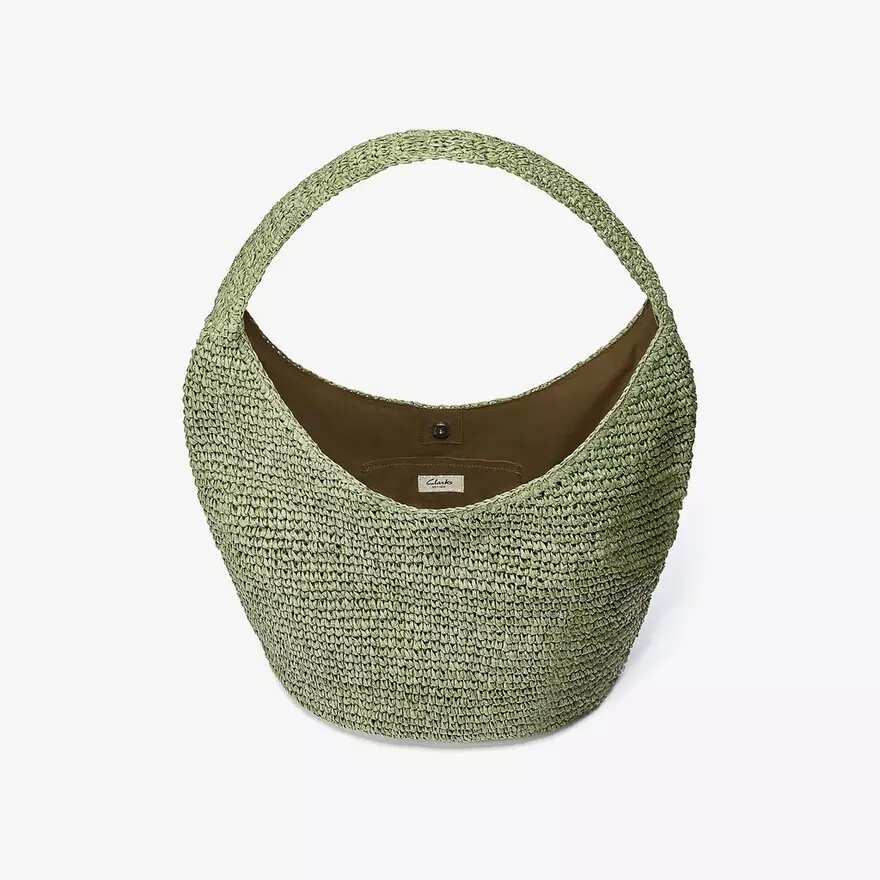 Bolso tote de paja verde Talia para mujer Bolso tote de paja verde Talia para mujer