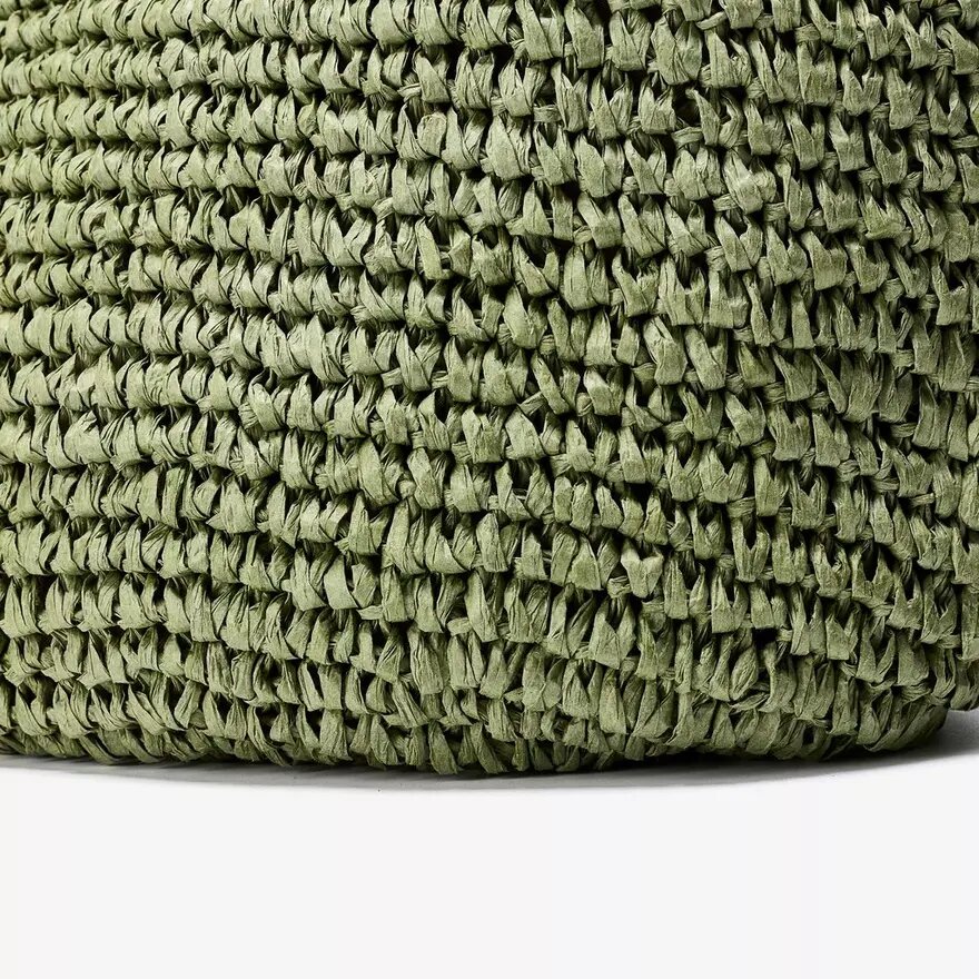 Bolso tote de paja verde Talia para mujer Bolso tote de paja verde Talia para mujer