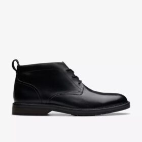 Botas Aldwin Chukka de cuero negro para hombre Us