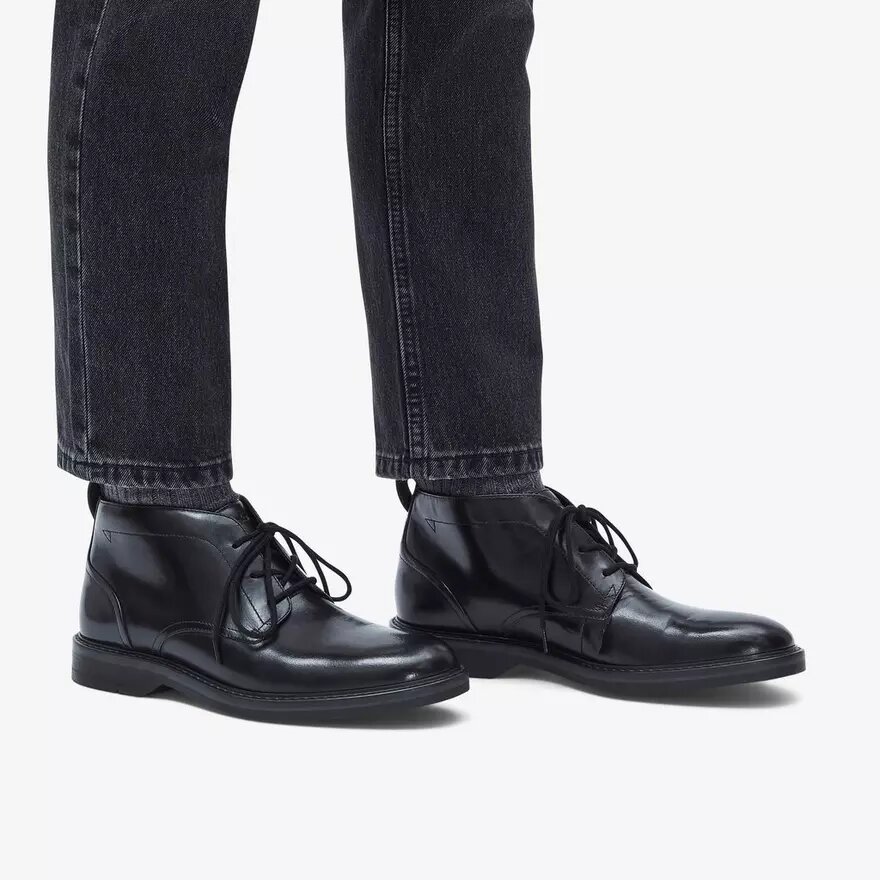 Botas Aldwin Chukka de cuero negro para hombre Us Botas Aldwin Chukka de cuero negro para hombre Us