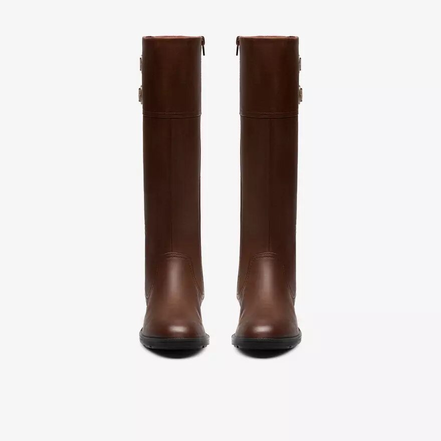 Botas altas Adalynn Hope para mujer, de cuero color «British Tan» Botas altas Adalynn Hope para mujer, de cuero color «British Tan»