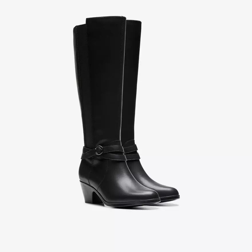 Botas altas de cuero negro Emily 2 Dream para mujer Botas altas de cuero negro Emily 2 Dream para mujer