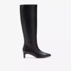 Botas altas de cuero negro hasta la rodilla para mujer Edina Tall (EE. UU.) Botas altas de cuero negro hasta la rodilla para mujer Edina Tall (EE. UU.)