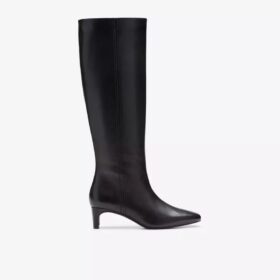 Botas altas de cuero negro hasta la rodilla para mujer Edina Tall (EE. UU.)