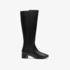 Botas altas de mujer Iridessa Glow de cuero negro hasta la rodilla Botas altas de mujer Iridessa Glow de cuero negro hasta la rodilla