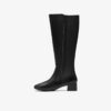 Botas altas de mujer Iridessa Glow de cuero negro hasta la rodilla Botas altas de mujer Iridessa Glow de cuero negro hasta la rodilla