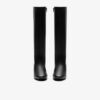 Botas altas de mujer Iridessa Glow de cuero negro hasta la rodilla Botas altas de mujer Iridessa Glow de cuero negro hasta la rodilla