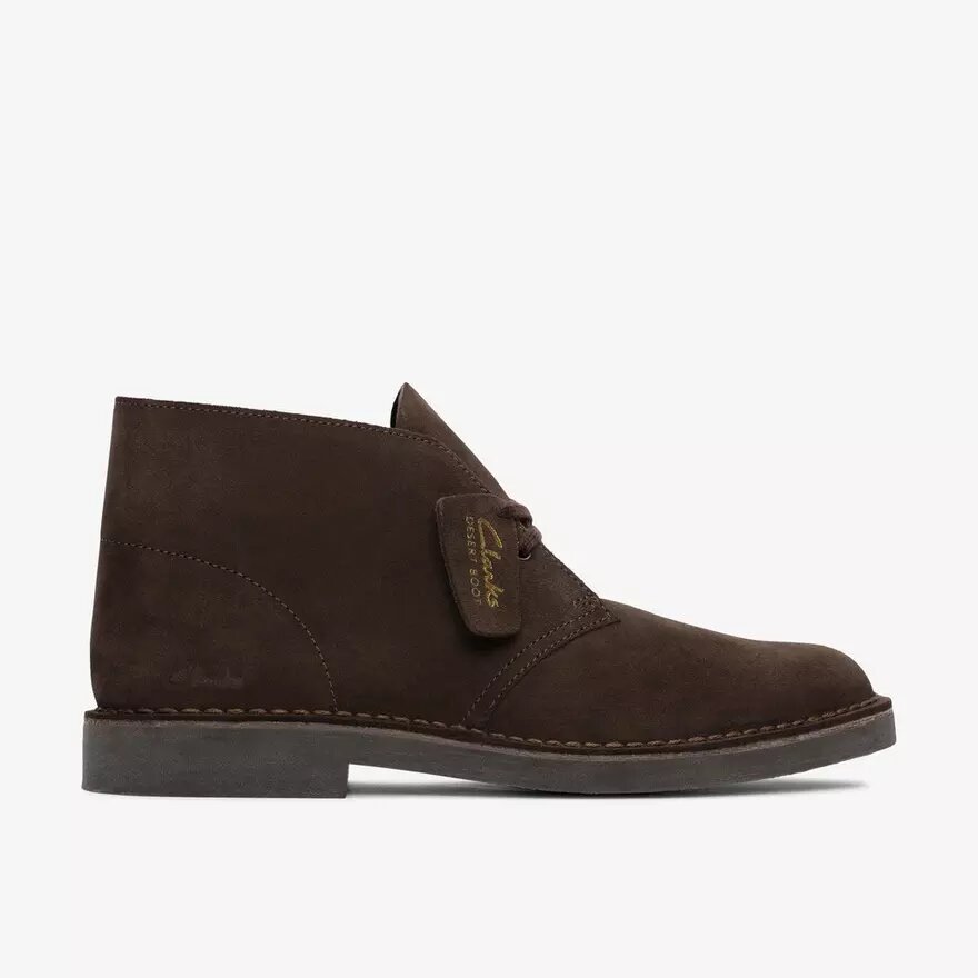 Botas Desert Boot Evo para hombre, de ante marrón oscuro, estilo chukka Botas Desert Boot Evo para hombre, de ante marrón oscuro, estilo chukka