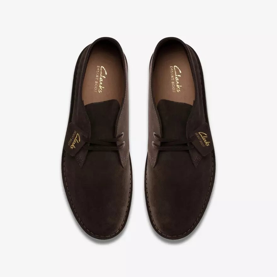 Botas Desert Boot Evo para hombre, de ante marrón oscuro, estilo chukka Botas Desert Boot Evo para hombre, de ante marrón oscuro, estilo chukka