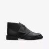 Botas Desert Boot para niños mayores, de piel negra, de EE. UU. Botas Desert Boot para niños mayores, de piel negra, de EE. UU.