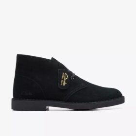 Botas Safari Evo para hombre, de ante negro, estilo chukka