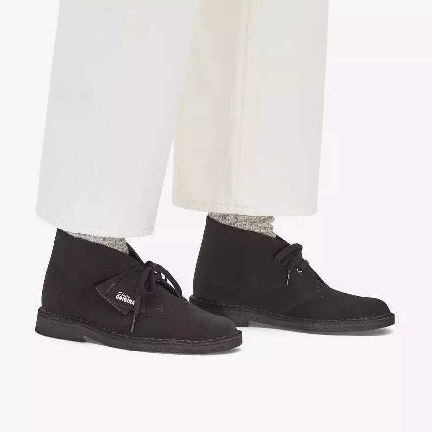 Botas Safari para mujer en ante negro, EE. UU. Botas Safari para mujer en ante negro, EE. UU.