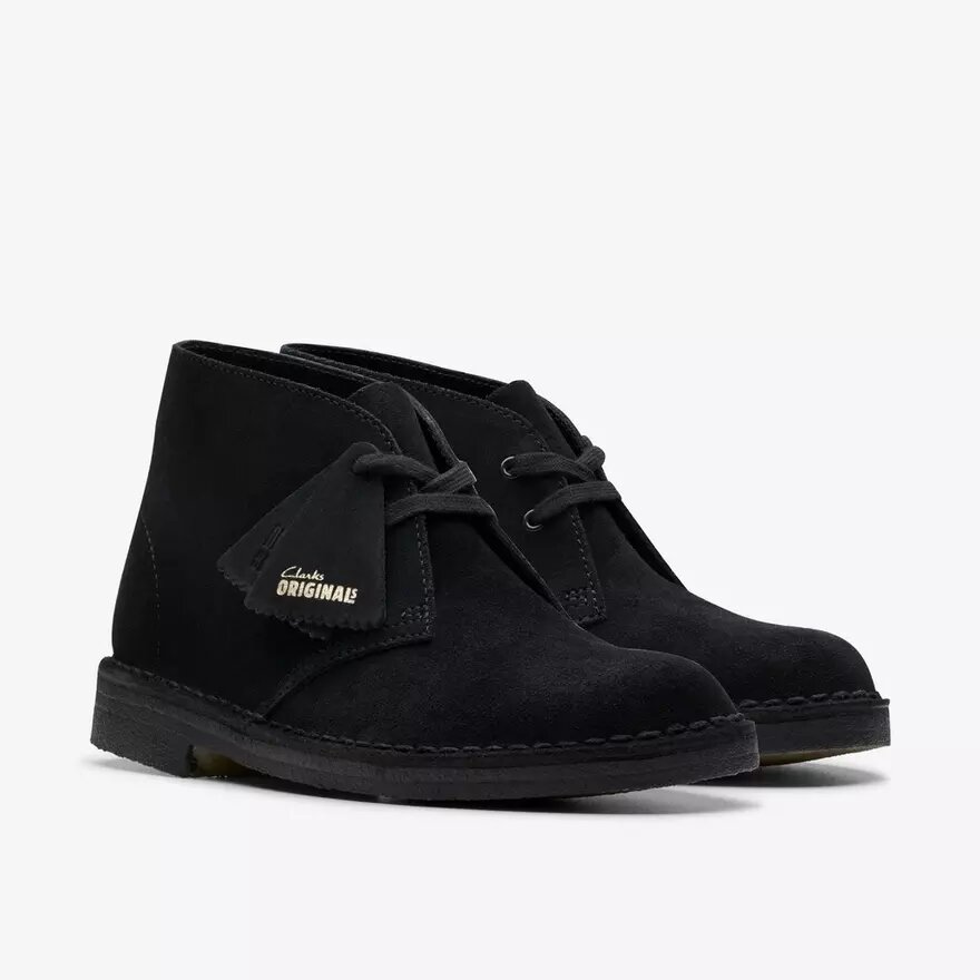 Botas Safari para mujer en ante negro, EE. UU. Botas Safari para mujer en ante negro, EE. UU.