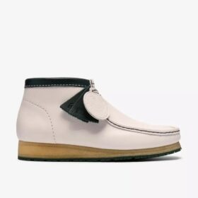 Botas Walla Rb para hombre, de piel blanca, modelo Wallabees