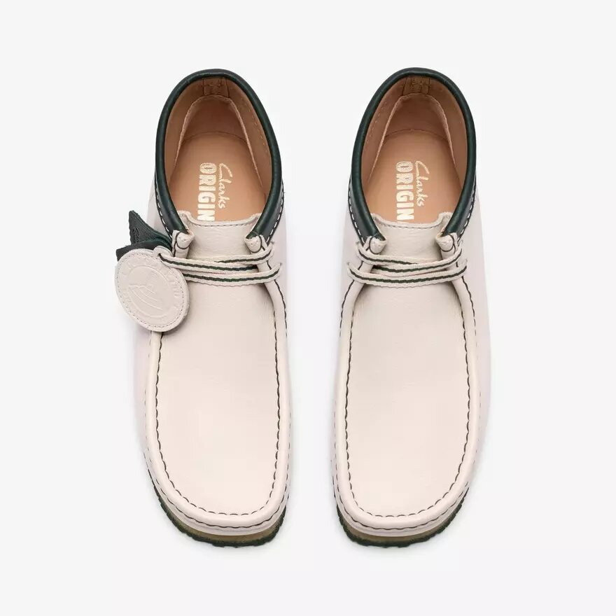Botas Walla Rb para hombre, de piel blanca, modelo Wallabees Botas Walla Rb para hombre, de piel blanca, modelo Wallabees