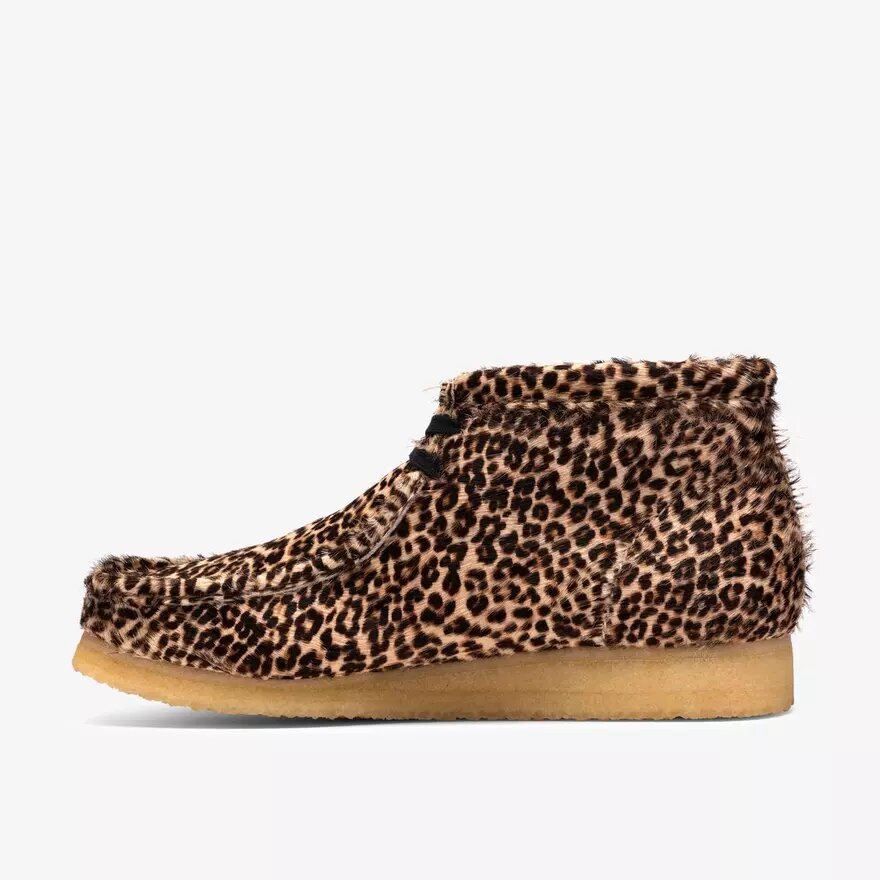 Botas Wallabee para hombre con estampado de leopardo Botas Wallabee para hombre con estampado de leopardo