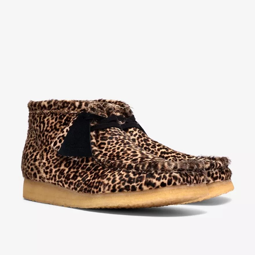 Botas Wallabee para hombre con estampado de leopardo Botas Wallabee para hombre con estampado de leopardo