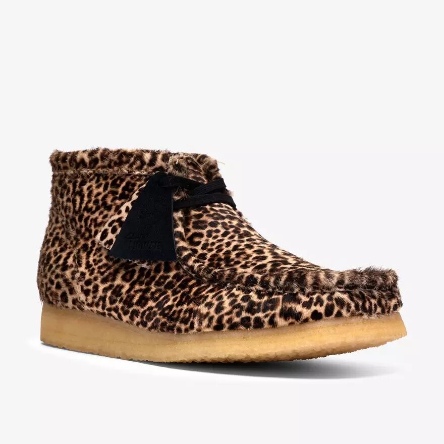 Botas Wallabee para hombre con estampado de leopardo Botas Wallabee para hombre con estampado de leopardo