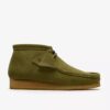 Botas Wallabee para hombre en ante verde Botas Wallabee para hombre en ante verde