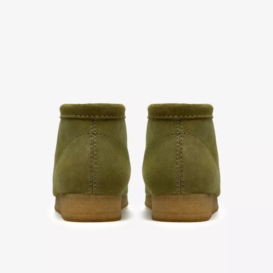 Botas Wallabee para hombre en ante verde Botas Wallabee para hombre en ante verde