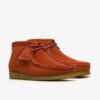 Botas Wallabee para hombre Wallabees de ante naranja Botas Wallabee para hombre Wallabees de ante naranja