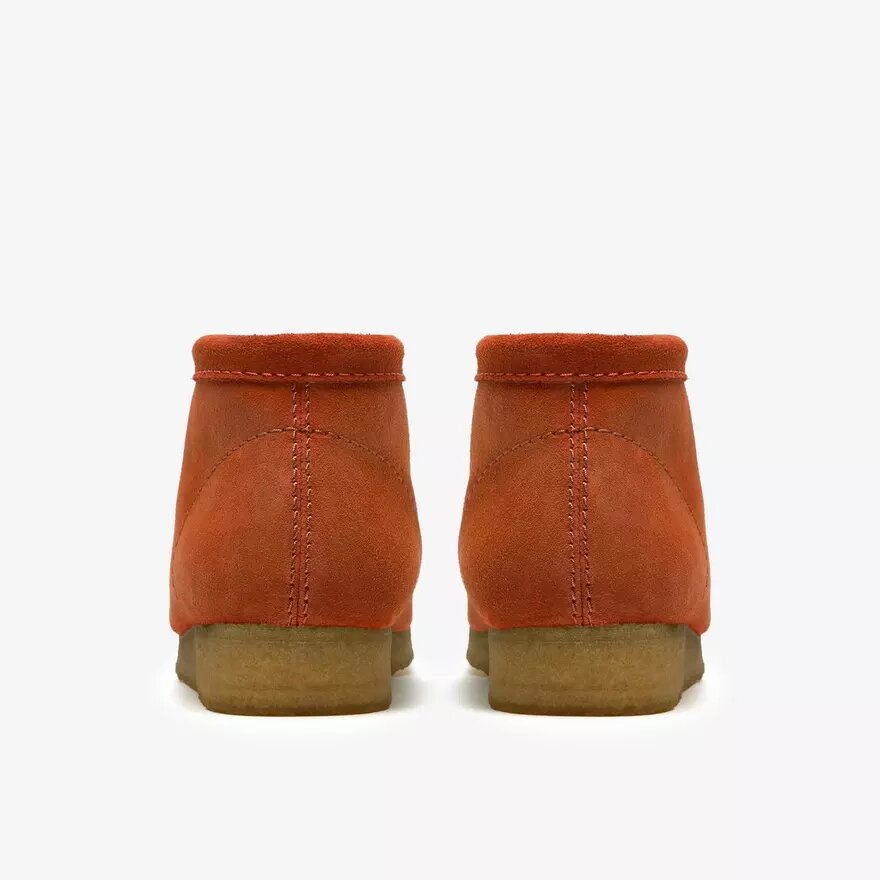 Botas Wallabee para hombre Wallabees de ante naranja Botas Wallabee para hombre Wallabees de ante naranja
