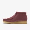 Botas Wallabee para mujer. Ante marrón rosado