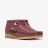 Botas Wallabee para mujer. Ante marrón rosado