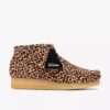 Botas Wallabee para mujer con estampado de leopardo Botas Wallabee para mujer con estampado de leopardo
