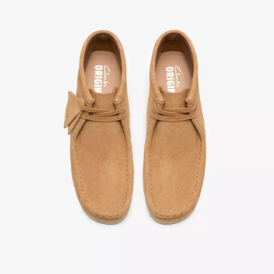 Botas Wallabee para mujer de ante color tostado Botas Wallabee para mujer de ante color tostado