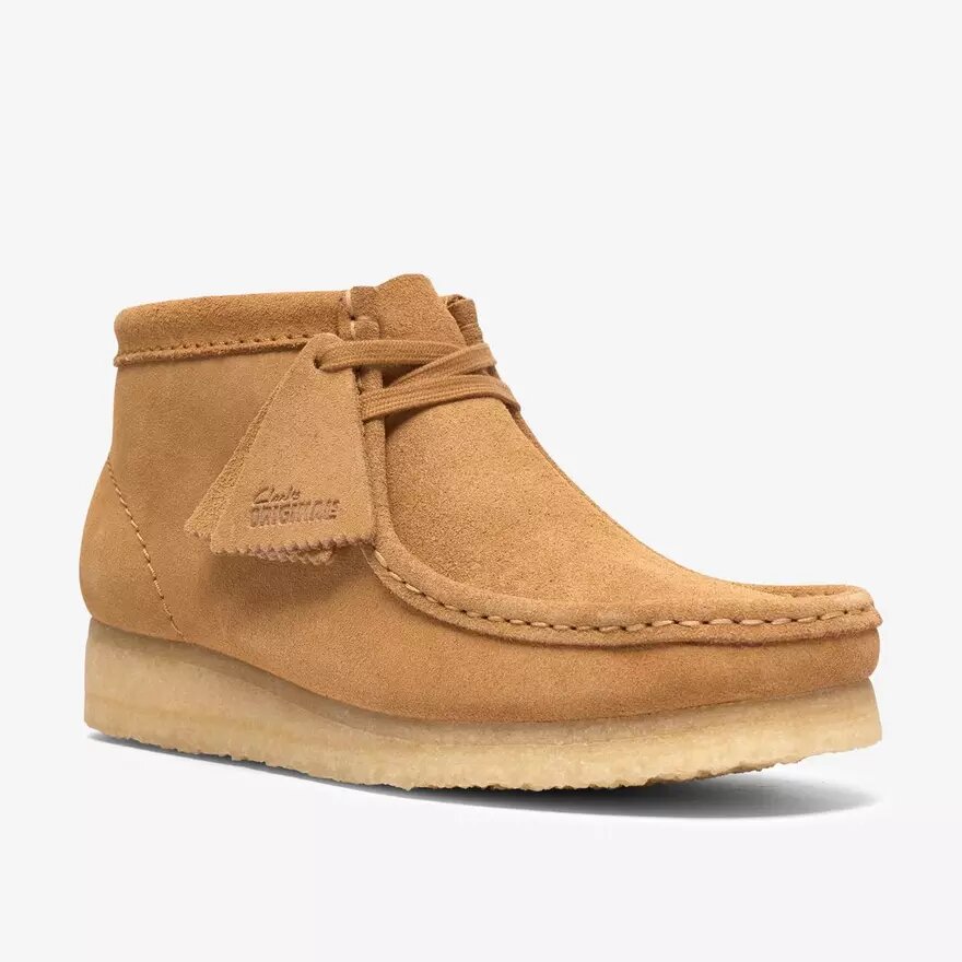 Botas Wallabee para mujer de ante color tostado Botas Wallabee para mujer de ante color tostado