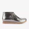Botas Wallabee para niño: Wallabees de charol plateado para niños mayores Botas Wallabee para niño: Wallabees de charol plateado para niños mayores
