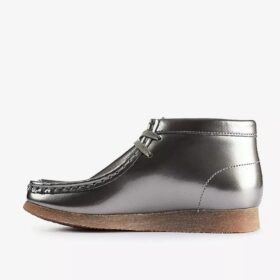 Botas Wallabee para niño: Wallabees de charol plateado para niños mayores