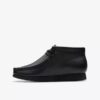 Botas Wallabee para niños: modelo Wallabee de cuero negro para los más mayores