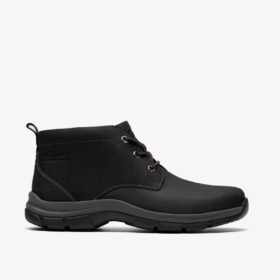 Botas Walpath Chukka de cuero negro para hombre
