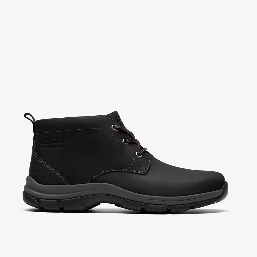 Botas Walpath Chukka de cuero negro para hombre Botas Walpath Chukka de cuero negro para hombre