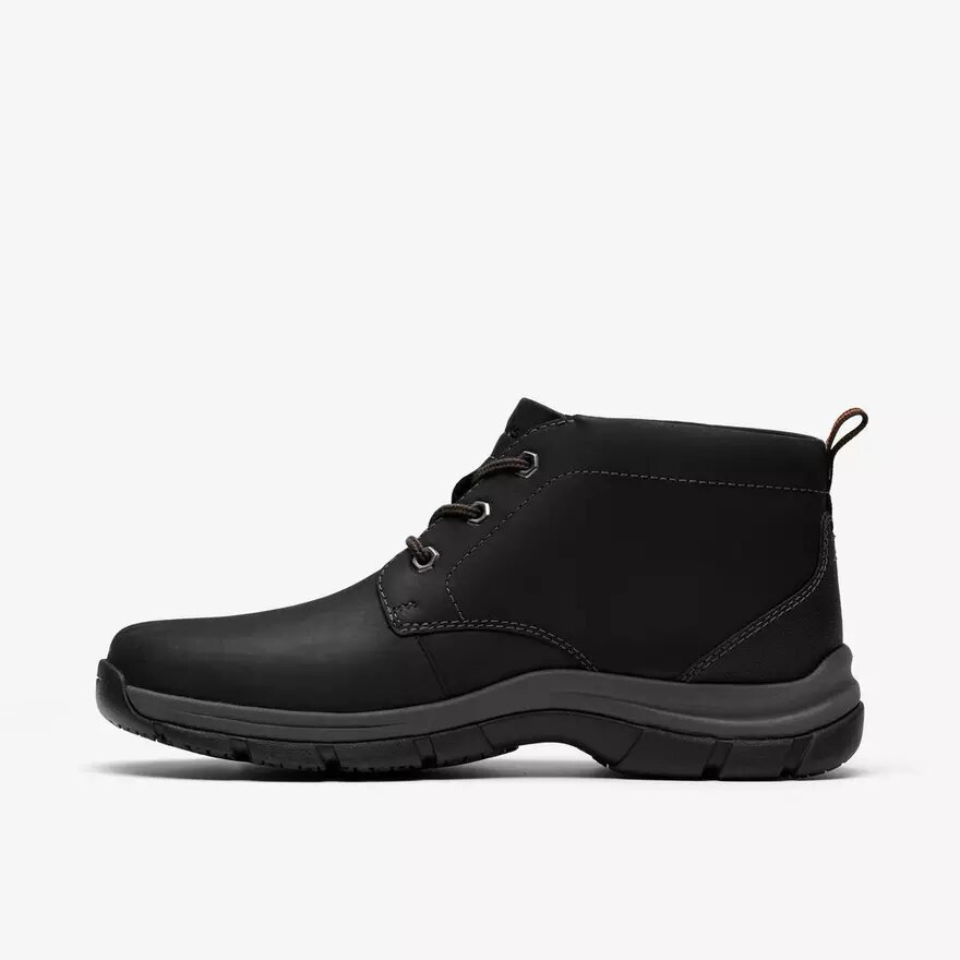 Botas Walpath Chukka de cuero negro para hombre Botas Walpath Chukka de cuero negro para hombre