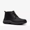 Botas Walpath Chukka de cuero negro para hombre Botas Walpath Chukka de cuero negro para hombre