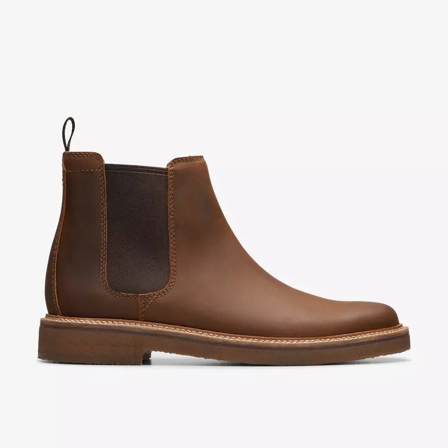 Botines Chelsea Clarkdale Easy de cuero encerado para hombre Botines Chelsea Clarkdale Easy de cuero encerado para hombre
