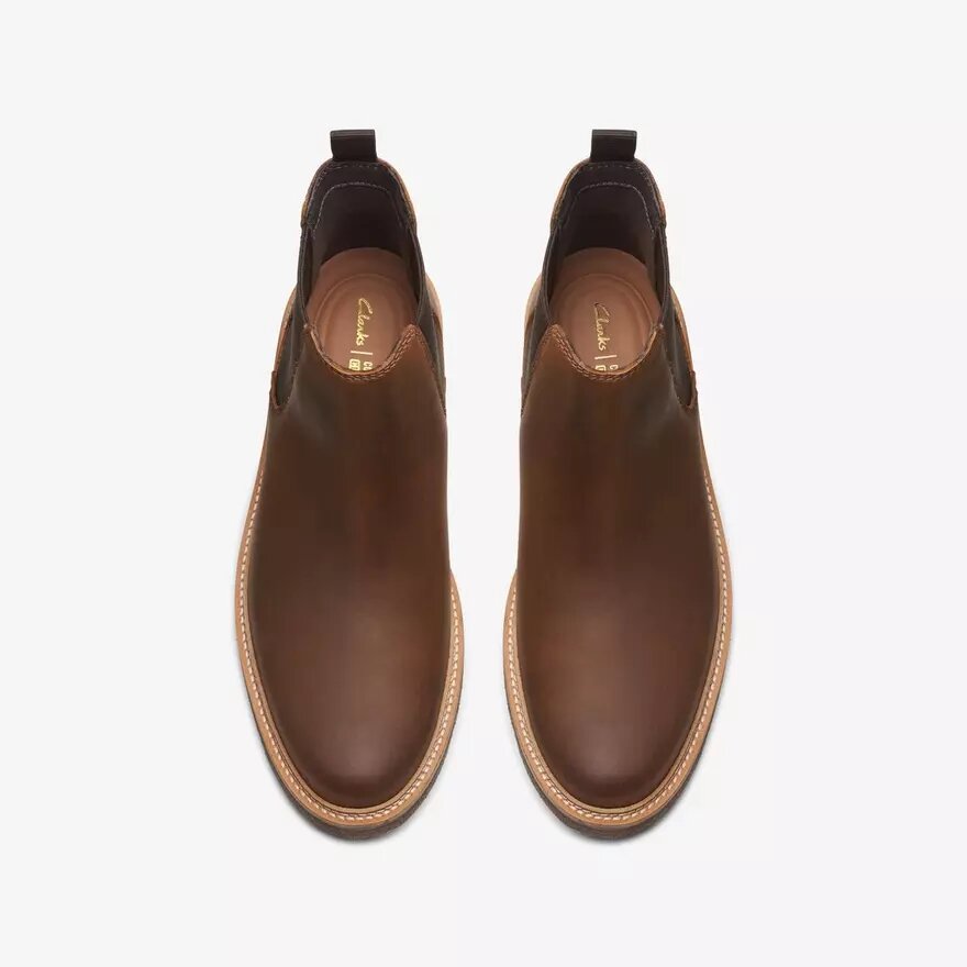 Botines Chelsea Clarkdale Easy de cuero encerado para hombre Botines Chelsea Clarkdale Easy de cuero encerado para hombre