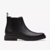 Botines Chelsea Clarkdale Easy de cuero negro para hombre Botines Chelsea Clarkdale Easy de cuero negro para hombre