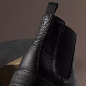 Botines Chelsea Clarkdale Easy de cuero negro para hombre