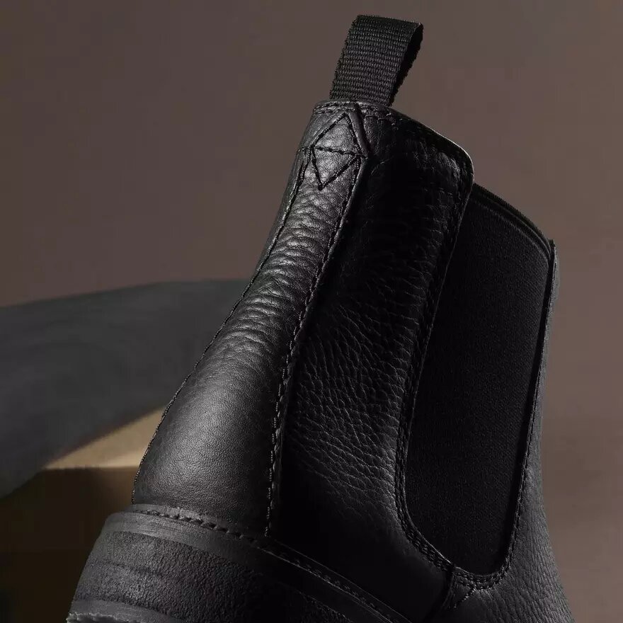 Botines Chelsea Clarkdale Easy de cuero negro para hombre Botines Chelsea Clarkdale Easy de cuero negro para hombre