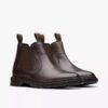 Botines Chelsea de cuero marrón oscuro para hombre Burchill Up Botines Chelsea de cuero marrón oscuro para hombre Burchill Up