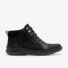 Botines Chelsea de cuero negro impermeables Orlene Top para mujer